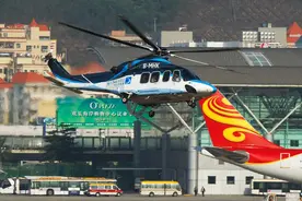 深圳飞澳门的土豪班—AW139型直升机图片