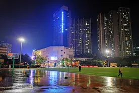 自贡檀木林的雨夜靓影图片