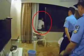 因女友要分手！凌晨3点，桂林20岁男子坐在酒店11层窗户边要跳楼图片