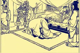 刘备临终前发现诸葛亮的两个缺点，委婉指出，但是孔明没听懂图片