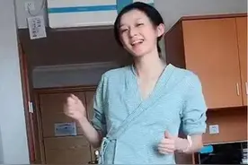 “最苗条产妇”走红，即将分娩跳舞催生吓坏网友：确定是要生了？图片