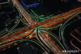 苏州有个中国最美立交桥，夜景不输重庆的立交桥，高度为华东第一图片