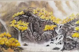 茗典山水画|山水画传承与创新质朴天然涵秀雅《高山流水》图片