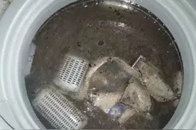 洗衣机记得打开这个开关，脏水排的超快图片