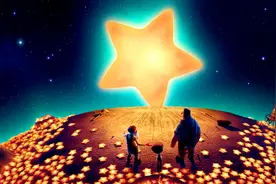 豆瓣9.0的短片《月神》：在月亮上打扫星星的成长童话图片