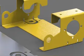 用SolidWorks画的钣金图，过程很简单图片