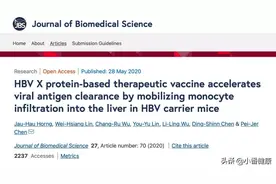 乙肝在研新药HBx蛋白疫苗，动物模型中，成功消除持续性HBV图片