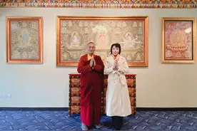 爱是一束光致著名唐卡艺术大师唐卡国家级非物质文化传承人希热布图片