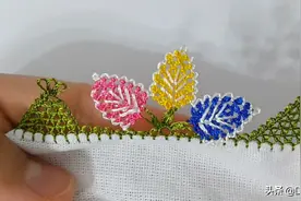 「细线花边」看看如何用三色花锁边！图片