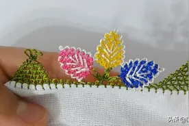 「细线花边」看看如何用三色花锁边！图片