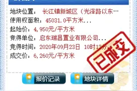 总价2.82亿元！如皋长江镇核心地块花落瑞昌置业图片
