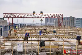 浙江台州：高架快速路施工忙图片