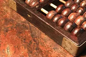 “金珠滚滚”的中国算盘图片