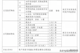 市里发的应急物资储备建议清单，不知道这些够吗图片