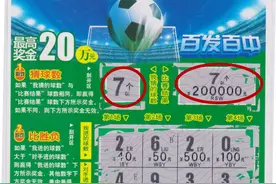 退休老太“点球大战”刮中20万元大奖图片