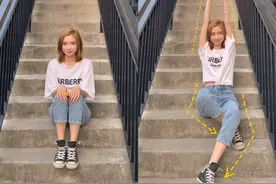 楼梯拍照7个拍照技巧，站姿、蹲姿、坐姿、靠着，这样拍照好好看图片
