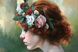 欧洲当代实力画家吉安尼·斯特里诺人物油画作品图片