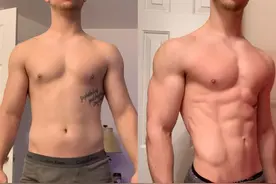 外国大叔模样变帅气小伙，看了这波健身前后对比照，有动力运动了图片