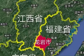 龙岩市2区1市4县，建成区面积排名，最大是新罗区，最小是永定区图片