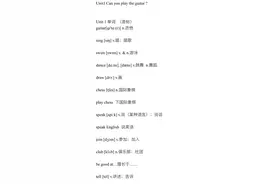 奇速英语：人教版七下Unit1单词、知识梳理、词汇句式精讲图片