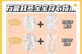 码住这个万能秋冬穿衣指南，宝宝降温不感冒图片