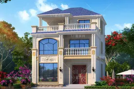 9x12米广东绝美农村三层小洋楼，30万建完主体，不接受反驳图片