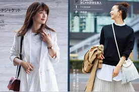 白色百褶裙是春天不能错过的裙子，但要穿对了才显瘦又好看图片
