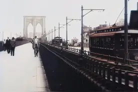 1911年的纽约有多繁华？到处是汽车和有轨电车，中国还在清朝图片