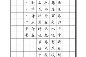 硬笔书法考级模板，收藏打印图片