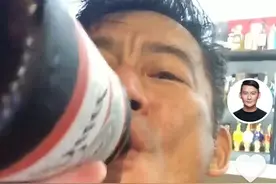 歌手景岗山近况曝光，对镜头喝酒被嘲酒蒙子，网友力劝少喝点图片