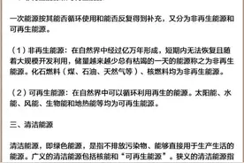 事业单位考试备考技巧汇总】1、常见能源分类 戳图查看全文图片