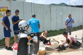 暖心！归队途中突遇车祸，赣州消防员这样做…图片