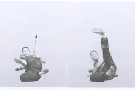 地术三战（下），地躺犬法传统套路，招式简捷，很强的攻防技击性图片