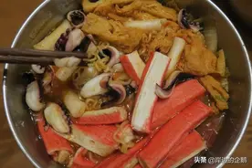 火辣辣的美味，韩式料理，一包辛拉面成就一锅部队火锅(无芝士版)图片