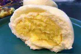 孩子最爱吃的奶黄包，蓬松喧软，奶香浓郁，学会不用出去买了图片