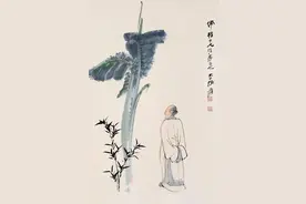 张大千的绘画干干净净，简简单单，在极简极空当中找到绘画的重点图片