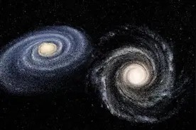 40亿年后，银河系与仙女座的星系碰撞，整个宇宙将为之闪烁图片