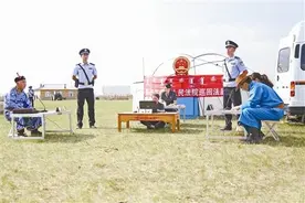 天野苍茫处 风吹草低巡回忙图片