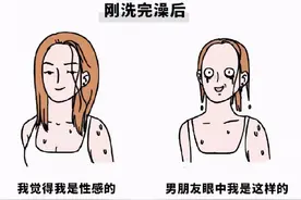 画得太形象了，男人眼中女人洗澡前洗澡后的区别：美不美来盆水图片