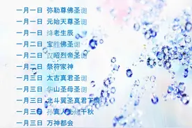 各路神仙诞辰列表大全，看看你是哪一位？图片