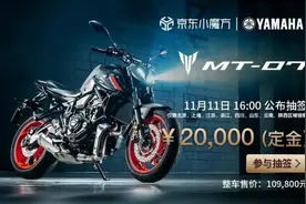 2021款YAMAHA MT-07国内上市，售价不变需抽签图片