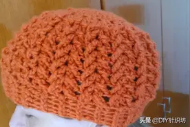 「毛线编织」交叉花纹针织帽的钩织方法！图片