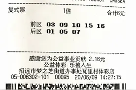 烟台购彩者复式投注大乐透喜中30万元 奖金都给媳妇儿图片