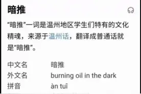 有趣的温州人之暗推图片