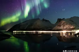 离月亮最近的地方极光雨图片