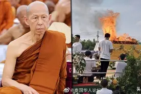 泰国高僧圆寂，逾万人送别图片