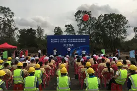 海南首个立体式黑猪生态养殖项目今天开工  投产后可实现黑猪年出栏20万头图片