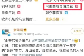 【喜讯】咱商城县的油菜花火了！微博话题#河南商城县油菜花#喜登热搜榜！话题浏览量突破3360万！!图片