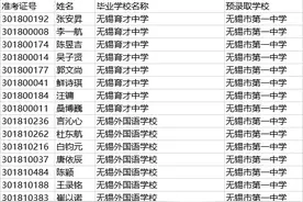 最新公示！2020年无锡市区热门高中分配生名单图片