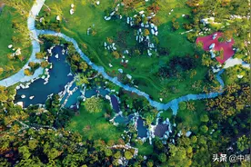 四川满福坝：荒滩变景观，人在画中游图片